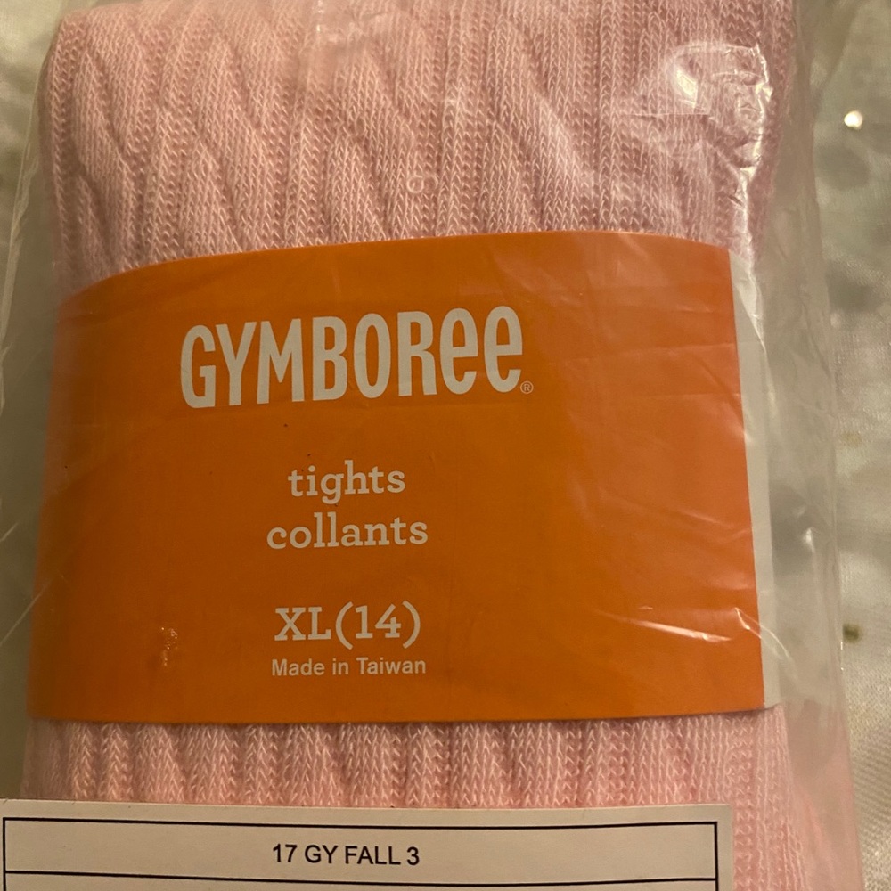 Vintage Gymboree pink tights brand new